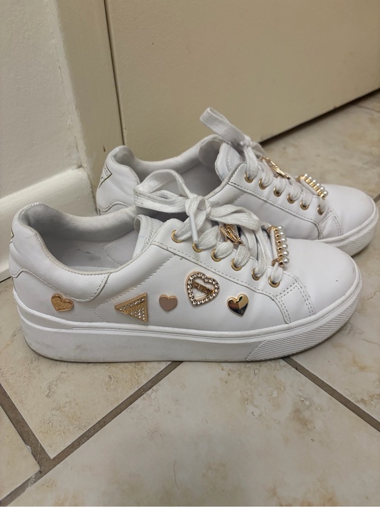 Guess Shoes - Guess Sneakers with Gold Charms